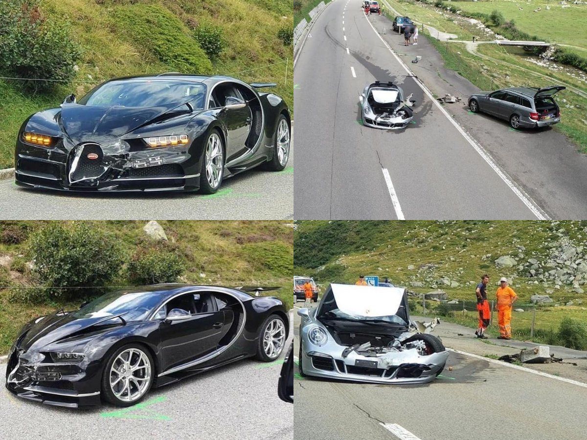 Tabrakan Mahal Di Alpen Swiss, Bugatti Seharga Rp 35 Milyar Ringsek