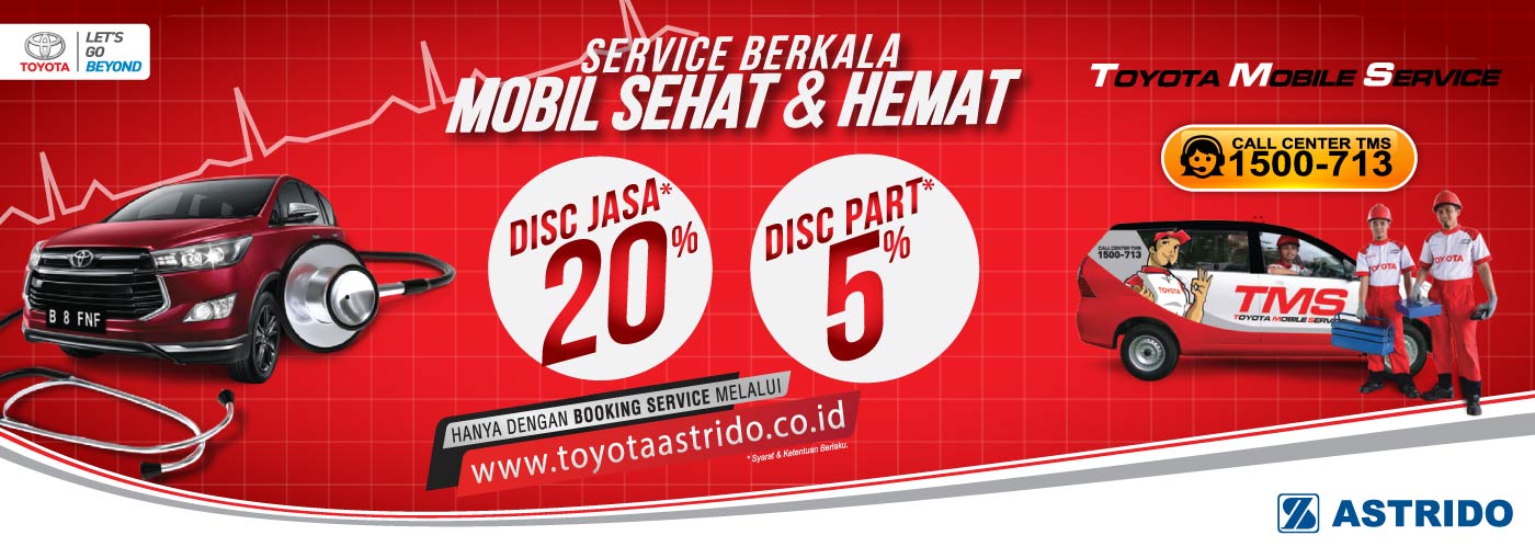 Begini Caranya Mendapatkan Diskon Perawatan Berkala Di Astrido Toyota