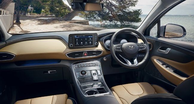 interior Hyundai New Santa Fe 2021