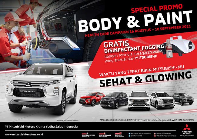 Mitsubishi promo disinfektan