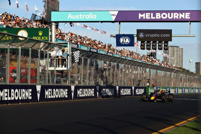 Podium Sergio Perez di GP Australia 2022