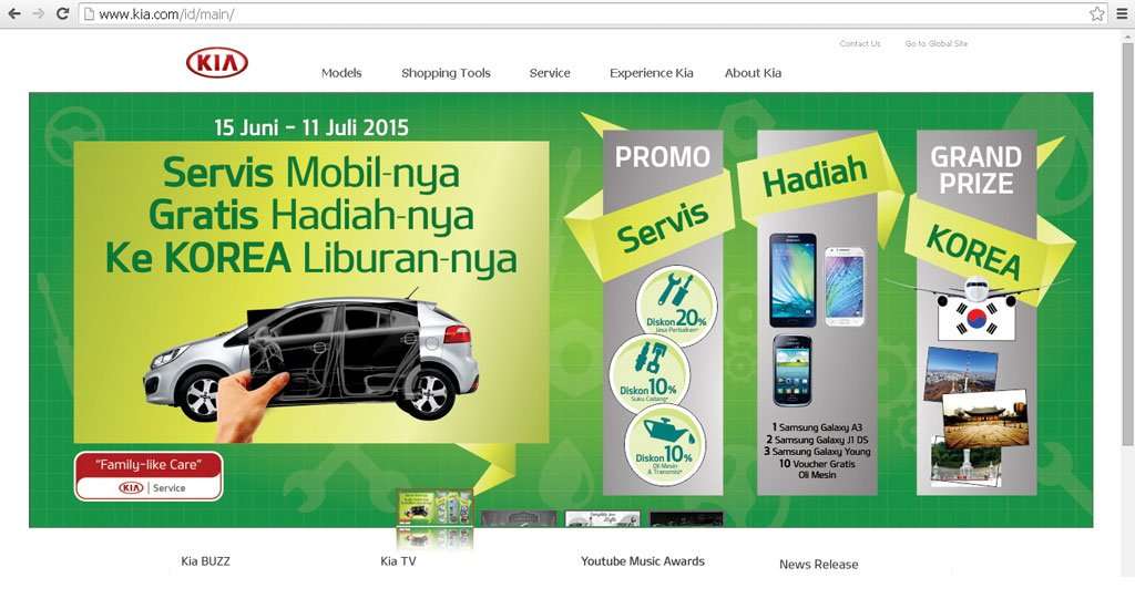 Service Kia Sebelum Mudik, Berhadiah Liburan ke Korea Service Kia Sebelum Mudik, Berhadiah Liburan ke Korea