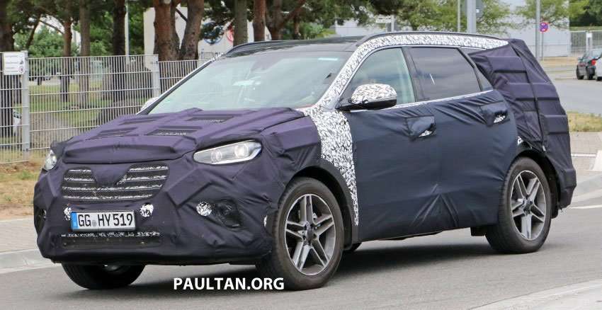 Hyundai Grand Santa Fe Facelift Tertangkap di Jerman Hyundai Grand Santa Fe Facelift Tertangkap di Jerman