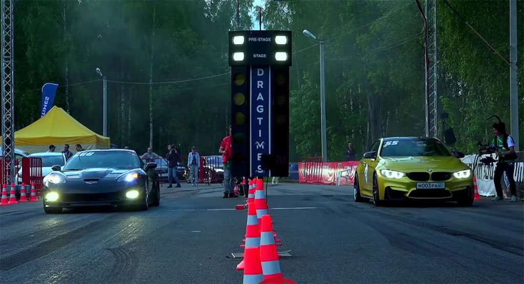 Video: BMW M4 Vs Chevrolet Corvette ZR1 Video: BMW M4 Vs Chevrolet Corvette ZR1