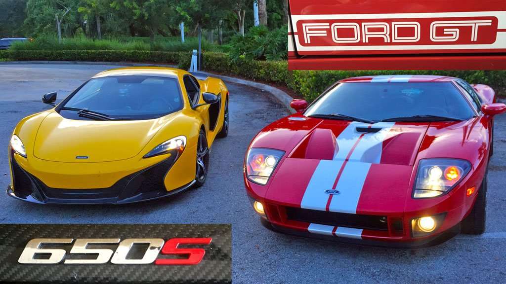 Video: McLaren 650S Vs Ford GT 2005 Video: McLaren 650S Vs Ford GT 2005
