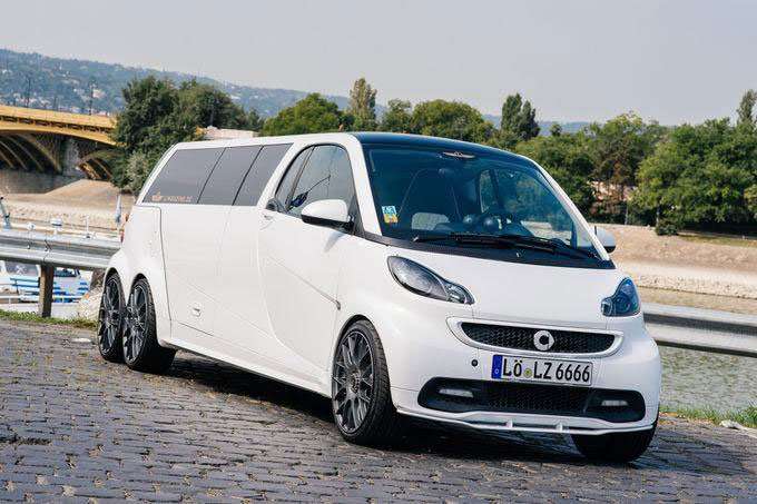 Madeforsix, Limozine a la Smart Fortwo Madeforsix, Limozine a la Smart Fortwo