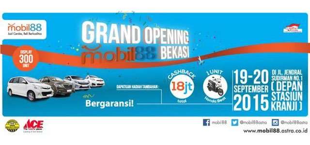 Tingkatkan Layanan, mobil88 Relokasi Kantor Cabang Bekasi Tingkatkan Layanan, mobil88 Relokasi Kantor Cabang Bekasi