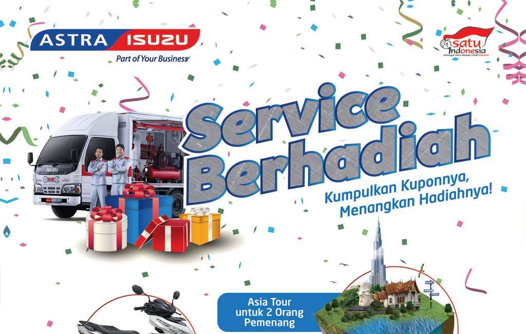 Service di Bengkel Astra Isuzu, Banyak Hadiah Service di Bengkel Astra Isuzu, Banyak Hadiah