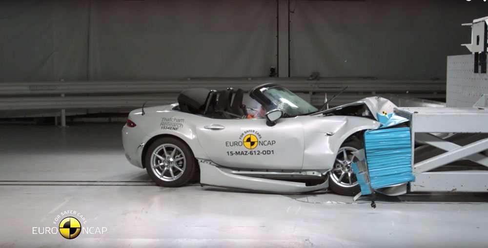 Hasil Uji Tabrak Mazda MX-5 Hasil Uji Tabrak Mazda MX-5