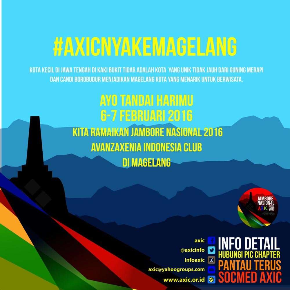 AXIC Gelar Jambore Nasional 2016 di Magelang AXIC Gelar Jambore Nasional 2016 di Magelang