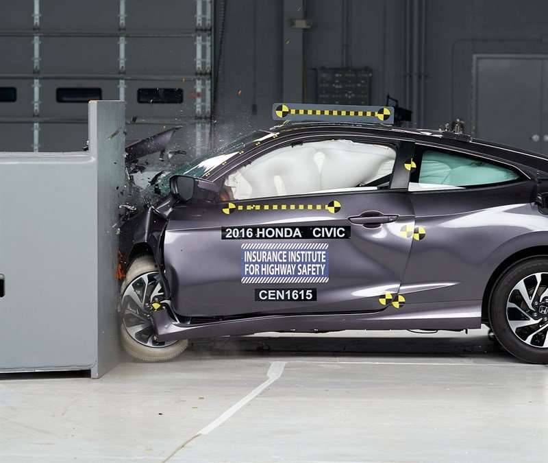 Honda Civic Coupe Raih Top Safety Pick+ dari IIHS Honda Civic Coupe Raih Top Safety Pick+ dari IIHS