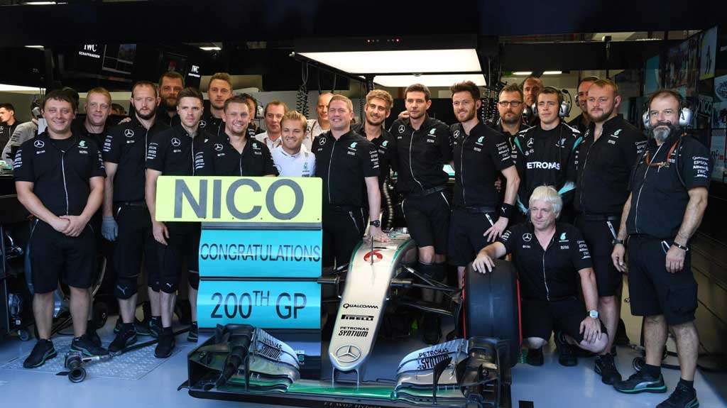 Nico Rosberg Gabung dalam Pembalap dengan 200 GP Nico Rosberg Gabung dalam Pembalap dengan 200 GP
