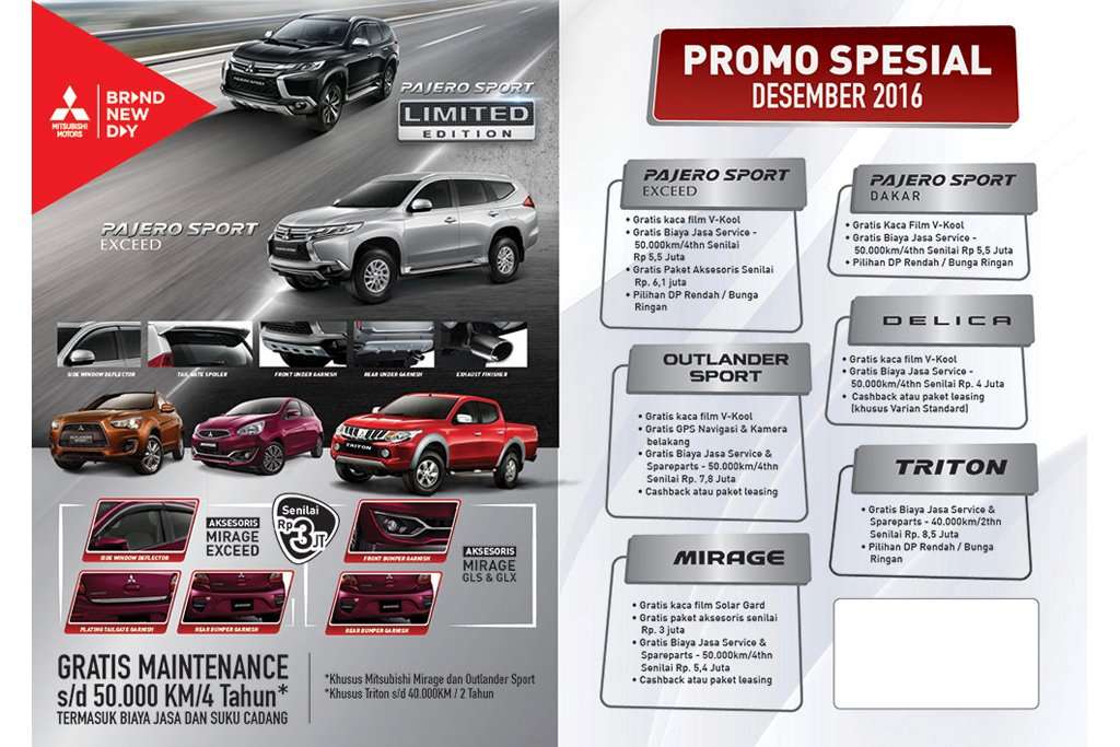 Program Bunga Rendah untuk Mitsubishi Pajero Sport di Akhir Tahun Program Bunga Rendah untuk Mitsubishi Pajero Sport di Akhir Tahun