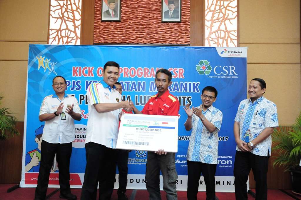 PT Pertamina Lubricants Luncurkan Program BPJS Kesehatan Mekanik di Surabaya PT Pertamina Lubricants Luncurkan Program BPJS Kesehatan Mekanik di Surabaya