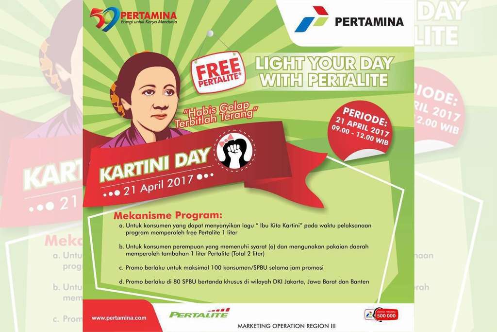 Peringati Hari Kartini, Pertamina Beri Apresiasi untuk Konsumen Peringati Hari Kartini, Pertamina Beri Apresiasi untuk Konsumen