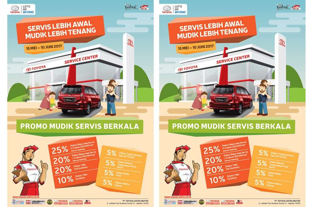 Persiapan Mudik, Toyota Berikan Diskon Service Berkala Persiapan Mudik, Toyota Berikan Diskon Service Berkala