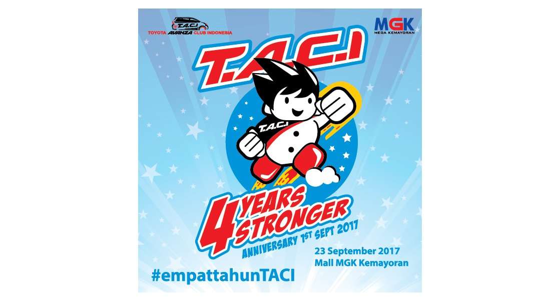 Komunitas TACI Akan Merayakan Ulang Tahun Ke-4 di Jakarta Komunitas TACI Akan Merayakan Ulang Tahun Ke-4 di Jakarta