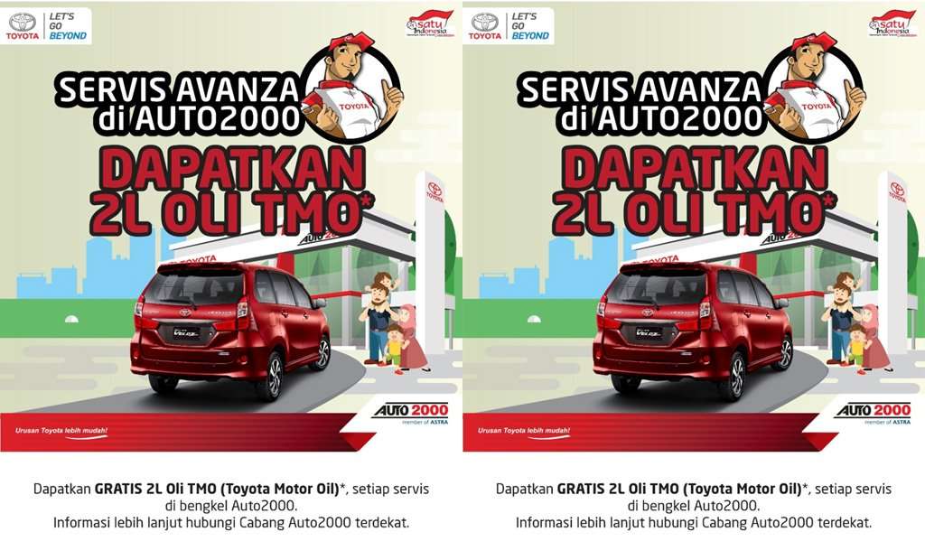 Servis Avanza di Bengkel Auto2000 Gratis Oli Servis Avanza di Bengkel Auto2000 Gratis Oli