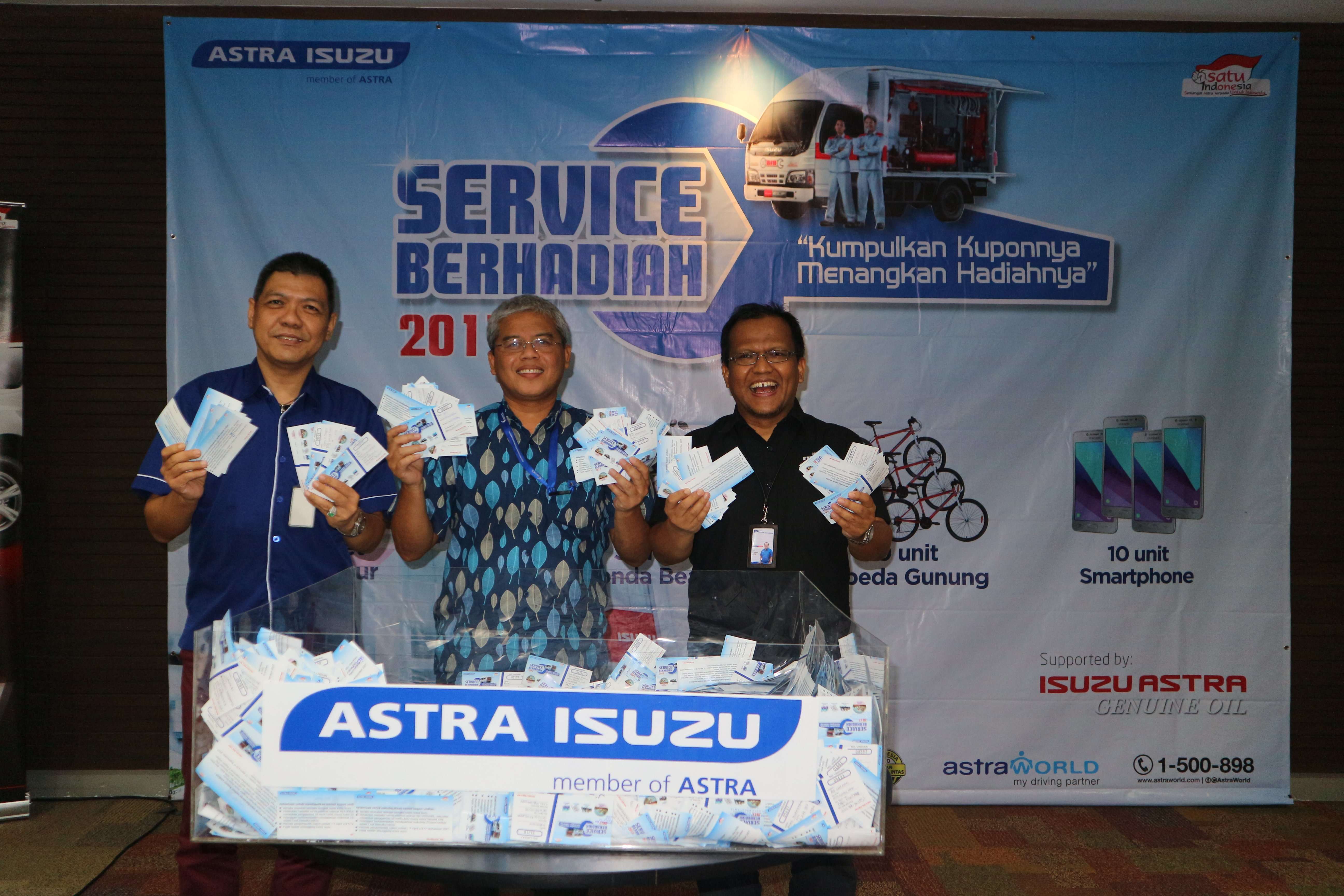Isuzu Umumkan Pemenang Program Service Berhadiah Isuzu Umumkan Pemenang Program Service Berhadiah