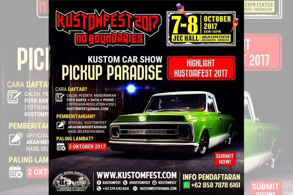 Pick-Up Paradise, Ajang Unjuk Pikap di Kustomfest 2017 Pick-Up Paradise, Ajang Unjuk Pikap di Kustomfest 2017