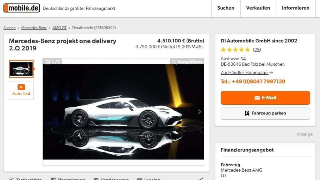 Mercedes-AMG Project One Ini Dijual Seharga Rp 70,7 Miliar! Mercedes-AMG Project One Ini Dijual Seharga Rp 70,7 Miliar!
