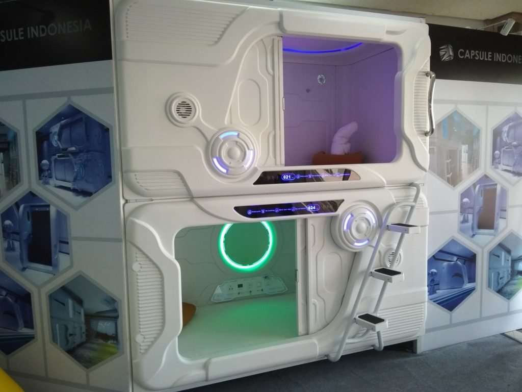 Tempat Tidur Kapsul, Tempat Rehat Modern di Press Room IIMS 2018 Tempat Tidur Kapsul, Tempat Rehat Modern di Press Room IIMS 2018