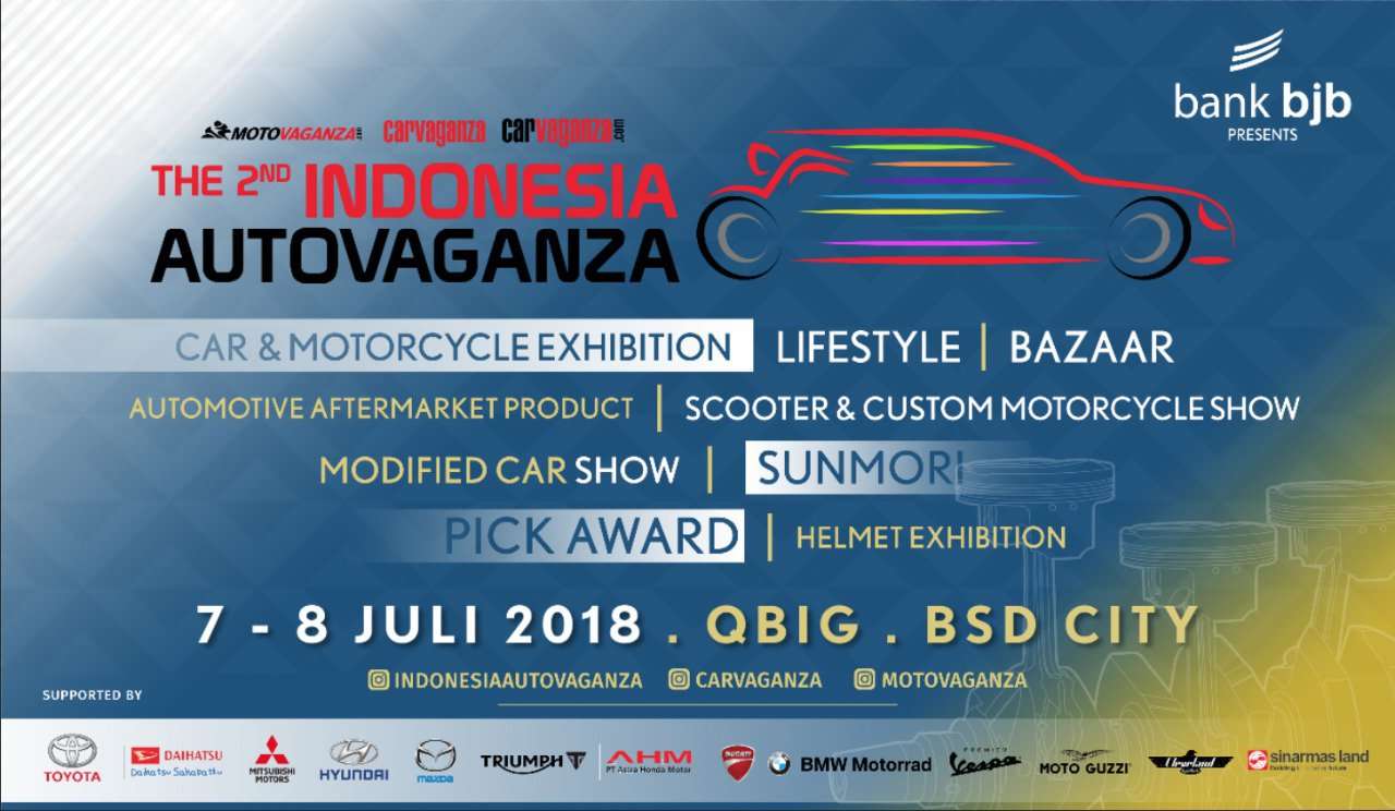 The 2nd Indonesia Autovaganza Lebih Meriah dan Diikuti Lebih Banyak Peserta The 2nd Indonesia Autovaganza Lebih Meriah dan Diikuti Lebih Banyak Peserta