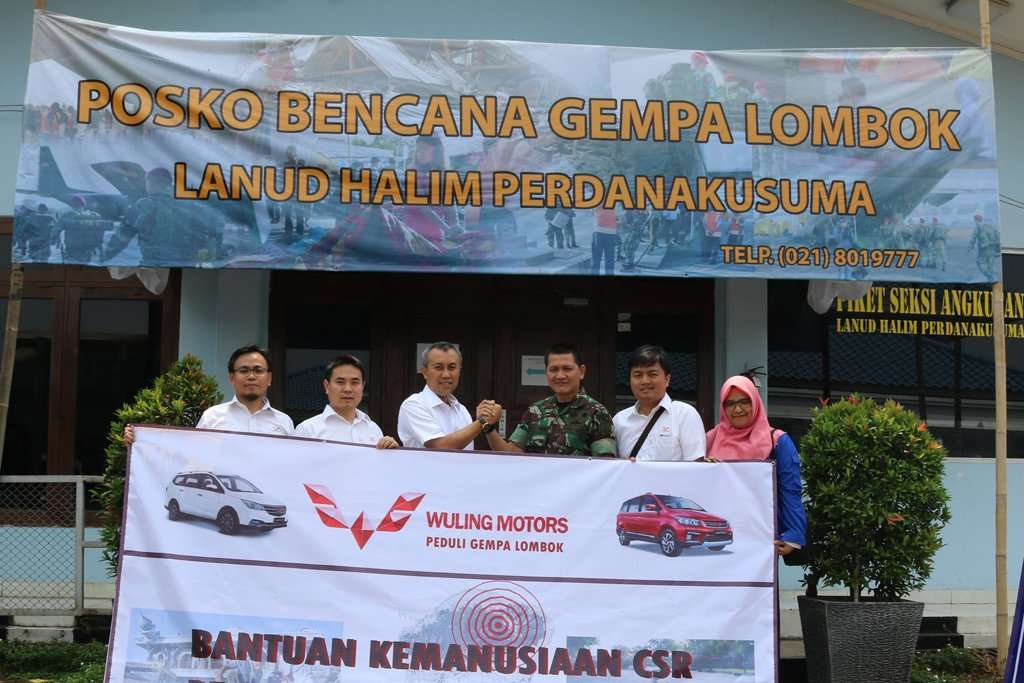 Wuling Motors Donasikan Bantuan untuk Korban Gempa Lombok Wuling Motors Donasikan Bantuan untuk Korban Gempa Lombok