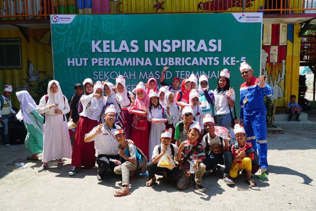 Rayakan HUT Ke-5, Pertamina Lubricants Berbagi dengan Kelas Inspirasi Rayakan HUT Ke-5, Pertamina Lubricants Berbagi dengan Kelas Inspirasi