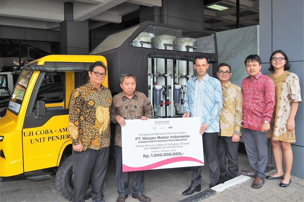 Nissan Indonesia Donasi Kendaraan Penjernih Air untuk Sulawesi Tengah Nissan Indonesia Donasi Kendaraan Penjernih Air untuk Sulawesi Tengah