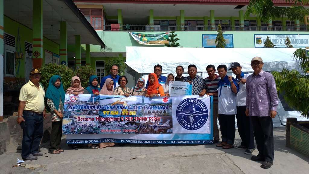 Suzuki Salurkan Donasi Rp 1,2 Miliar Untuk Fase Pemulihan Palu Suzuki Salurkan Donasi Rp 1,2 Miliar Untuk Fase Pemulihan Palu