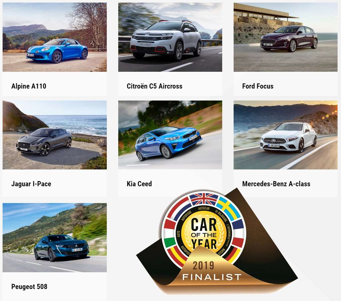 Jaguar I-Pace dan Mercedes-Benz A-Class Masuk Finalis Car of The Year 2019 Jaguar I-Pace dan Mercedes-Benz A-Class Masuk Finalis Car of The Year 2019