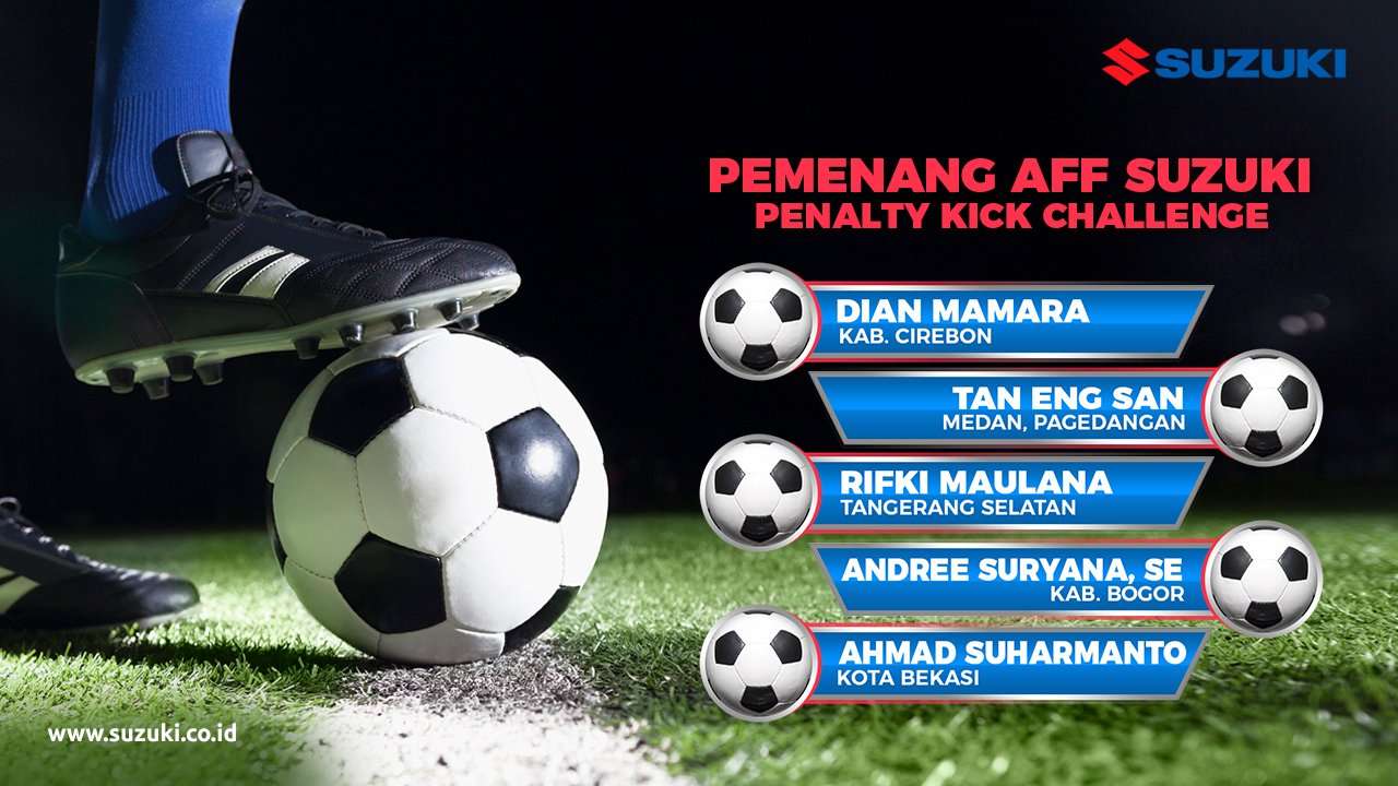 Pemenang AFF Suzuki Penalty Kick Challenge Dapat GSX-R150 Pemenang AFF Suzuki Penalty Kick Challenge Dapat GSX-R150