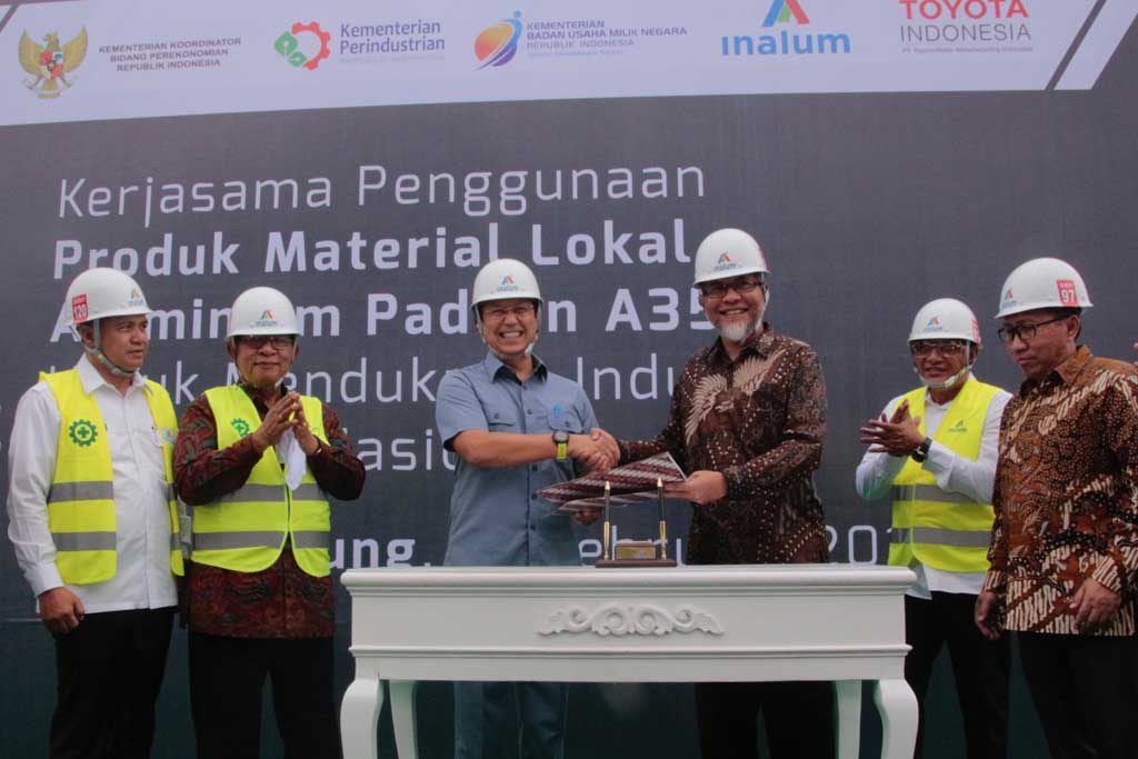 INALUM Pasok Aluminium untuk Produksi Velg Toyota Indonesia INALUM Pasok Aluminium untuk Produksi Velg Toyota Indonesia