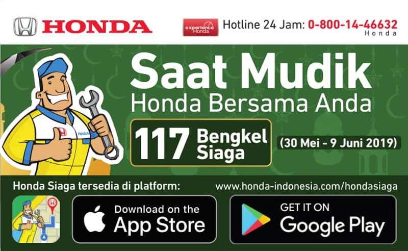 Honda Buka 117 Titik Layanan Selama Mudik Lebaran Honda Buka 117 Titik Layanan Selama Mudik Lebaran
