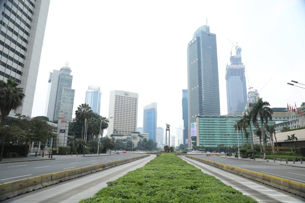 Begini Suasana Ruas Jalan Utama Jakarta Hari Pertama PSBB Begini Suasana Ruas Jalan Utama Jakarta Hari Pertama PSBB