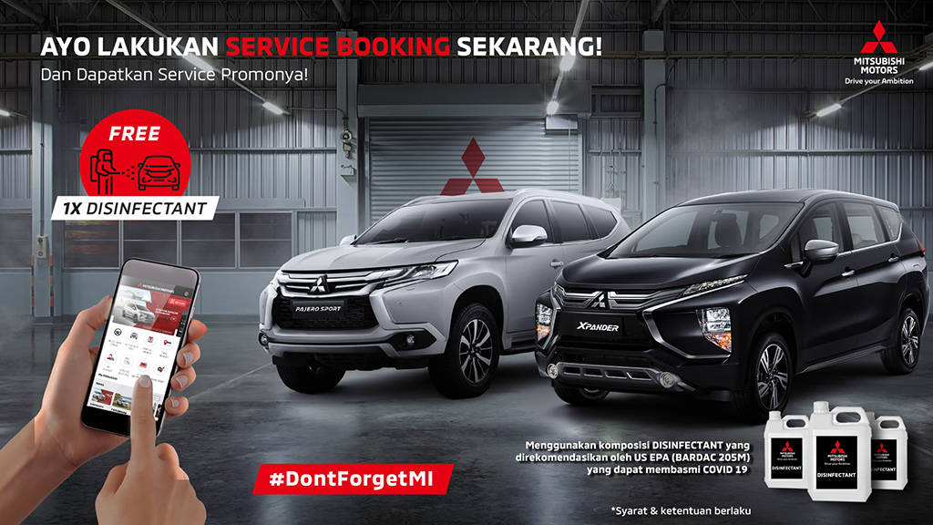 Service di Bengkel Resmi Mitsubishi Gratis Semprot Disinfektan Service di Bengkel Resmi Mitsubishi Gratis Semprot Disinfektan