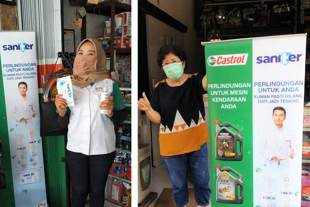 Kawal Konsumen, Saniter Tebar Perangkat Kesehatan di 90 Bengkel Mitra Castrol Kawal Konsumen, Saniter Tebar Perangkat Kesehatan di 90 Bengkel Mitra Castrol