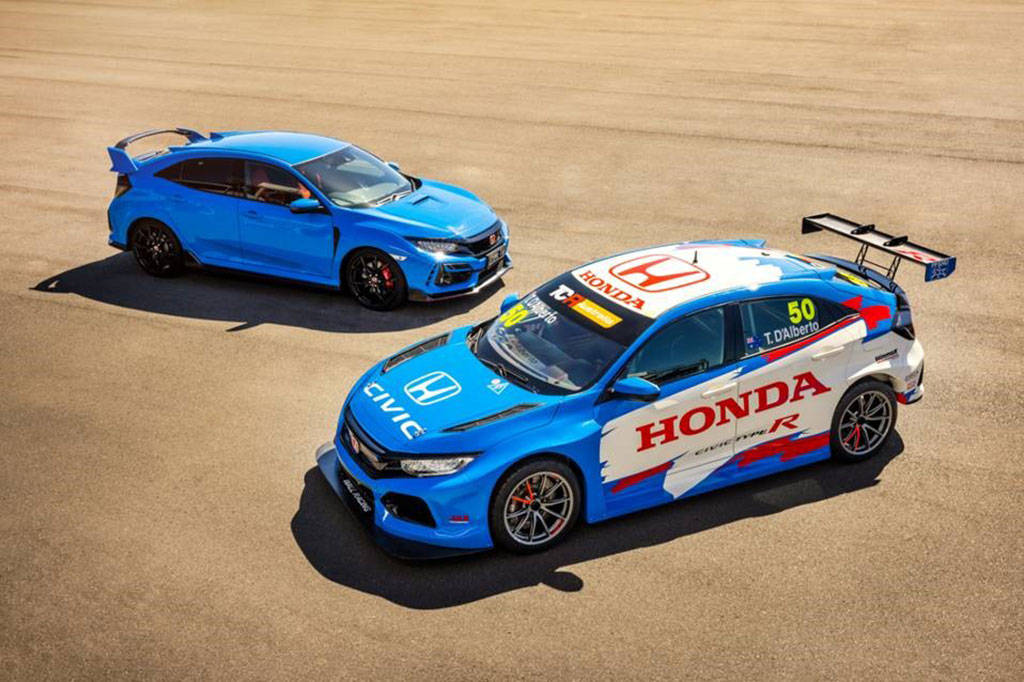 Tampil Keren, Honda Civic Type R TCR Gunakan Kelir Racing Blue Honda Civic Type R