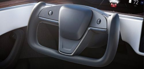 Desain Baru Setir Tesla Model S, Tuas Sein dan Wiper Hilang