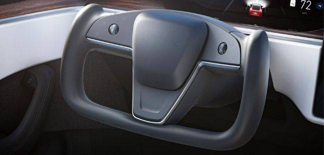 Desain Baru Setir Tesla Model S, Tuas Sein dan Wiper Hilang Tesla