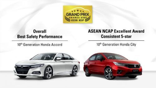 Honda Accord dan City Raih Penghargaan Di ASEAN NCAP Grand Prix Awards 2020