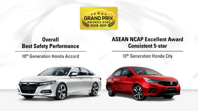 Honda Accord dan City Raih Penghargaan Di ASEAN NCAP Grand Prix Awards 2020 Honda Accord