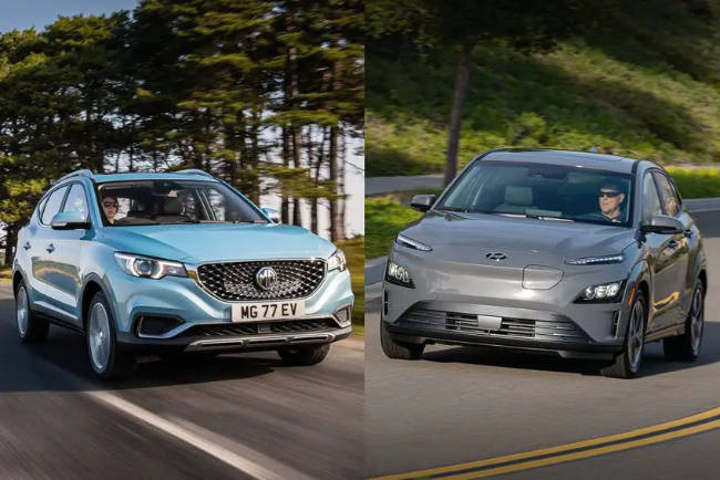 Membandingkan MG ZS EV dengan Hyundai Kona Electric MG ZS EV vs Hyundai Kona Electric