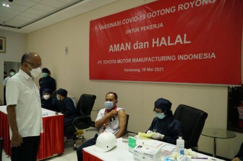 TMMIN Berikan Vaksin ke Ribuan Karyawan dan Keluarganya