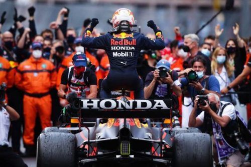Mobil Lubricant Ikut Rayakan Kemenangan Max Verstappen di F1 GP Monaco