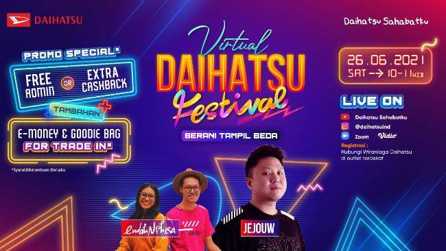 Virtual Daihatsu Festival Akhir Pekan Siap Digelar, Sajikan Ragam Promo Hingga Penampilan Endah & Rhesa Daihatsu Virtual Festival