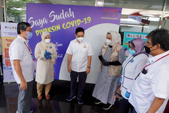 TMMIN Gelar Tahap Kedua Vaksin Masal untuk Ribuan Karyawan Toyota dan Keluarga TMMIN Vaksin