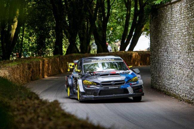 Travis Pastrana dan Subaru Nyaris Taklukkan McLaren 720S di Goodwood Hillclimb 2021 Travis Pastrana