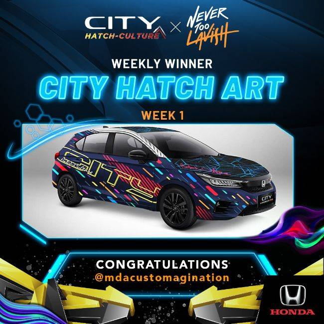 Honda Adakan Lomba Desain Virtual City Hatch Art, Berikut Ini Pemenang Mingguannya! City Hatch Art